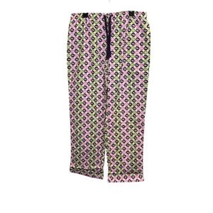 Noble Mount Women’s Swirly Daze Cotton Pj Bottoms Sz L